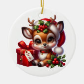 Weihnachtsbaum Keramik Ornament (Vorne)