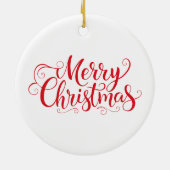 Weihnachtsbaum Keramik Ornament (Hinten)