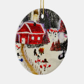 Weihnachtsbaum Keramik Ornament (Rechts)