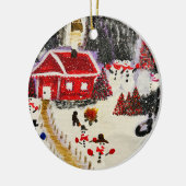 Weihnachtsbaum Keramik Ornament (Links)