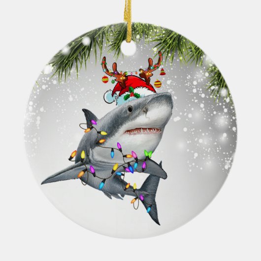 Weihnachtsbaum Keramik Ornament (Hinten)