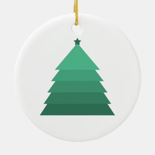 Weihnachtsbaum Keramik Ornament (Hinten)