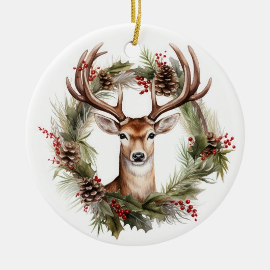 Weihnachtsbaum Keramik Ornament (Vorne)