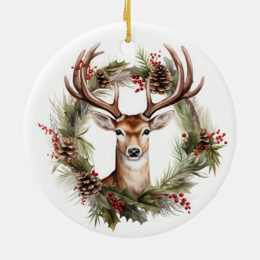 Weihnachtsbaum Keramik Ornament (Hinten)