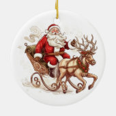Weihnachtsbaum Keramik Ornament (Hinten)