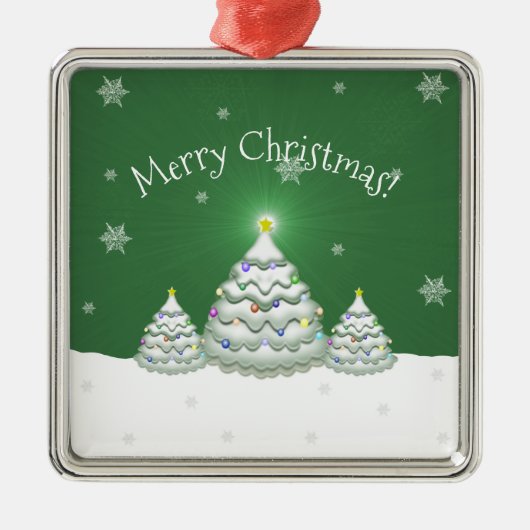 Weihnachtsbaum Keramik Ornament (Vorne)