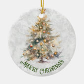 Weihnachtsbaum Keramik Ornament (Vorne)