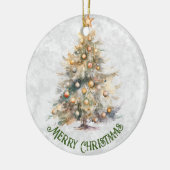 Weihnachtsbaum Keramik Ornament (Links)