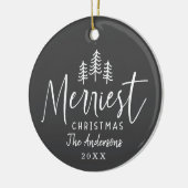 Weihnachtsbaum Keramik Ornament (Links)