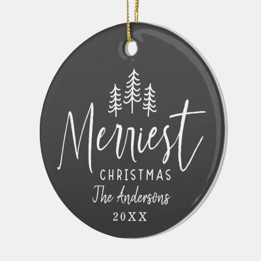 Weihnachtsbaum Keramik Ornament (Links)