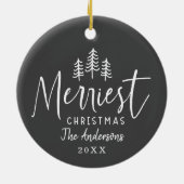 Weihnachtsbaum Keramik Ornament (Hinten)