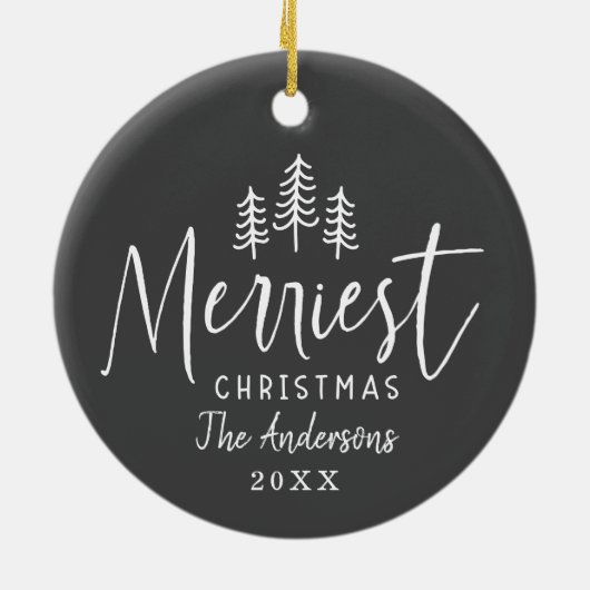 Weihnachtsbaum Keramik Ornament (Hinten)