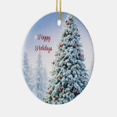 Weihnachtsbaum Keramik Ornament (Rechts)