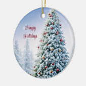 Weihnachtsbaum Keramik Ornament (Links)