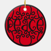 Weihnachtsbaum Keramik Ornament (Hinten)