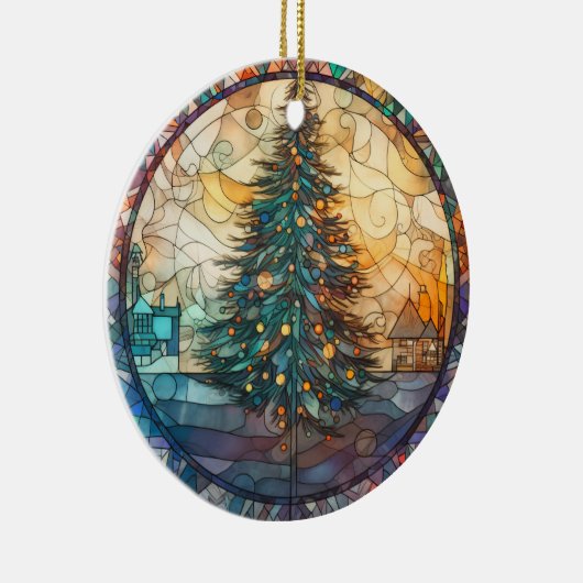 Weihnachtsbaum Keramik Ornament (Rechts)