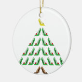 Weihnachtsbaum Keramik Ornament (Links)