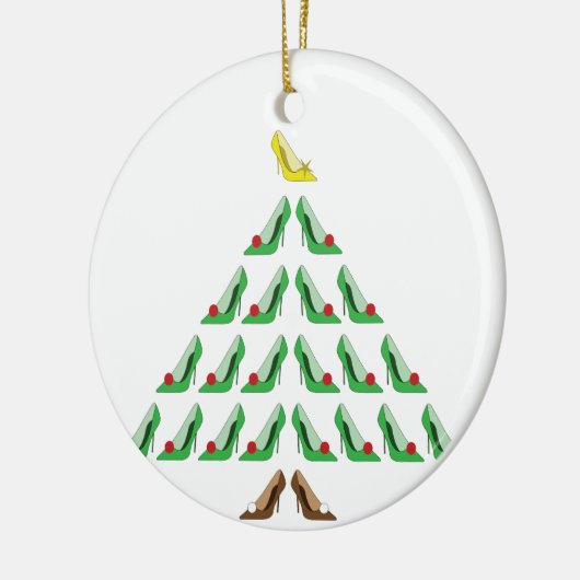 Weihnachtsbaum Keramik Ornament (Links)