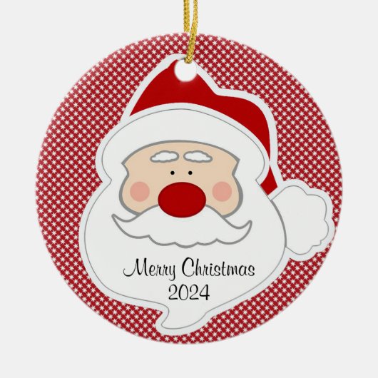 Weihnachtsbaum Keramik Ornament (Vorne)
