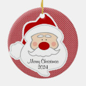 Weihnachtsbaum Keramik Ornament (Hinten)