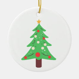 Weihnachtsbaum Keramik Ornament