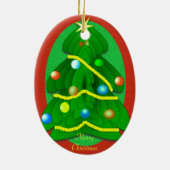 Weihnachtsbaum Keramik Ornament (Hinten)