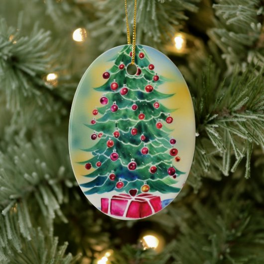 Weihnachtsbaum Keramik Ornament (Baum)