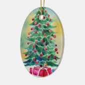Weihnachtsbaum Keramik Ornament (Links)