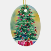 Weihnachtsbaum Keramik Ornament (Hinten)