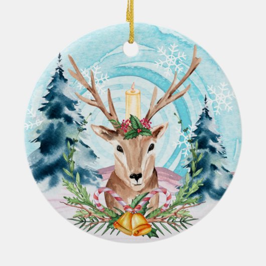 Weihnachtsbaum Keramik Ornament (Hinten)