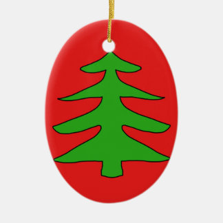 Weihnachtsbaum Keramik Ornament