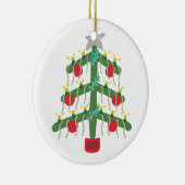 Weihnachtsbaum Keramik Ornament (Rechts)