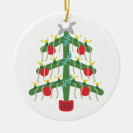 Weihnachtsbaum Keramik Ornament