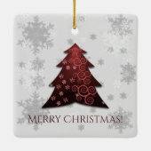 Weihnachtsbaum Keramik Ornament (Rückseite)