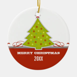 Weihnachtsbaum Keramik Ornament