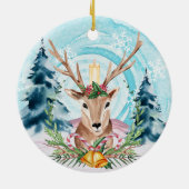 Weihnachtsbaum Keramik Ornament (Hinten)