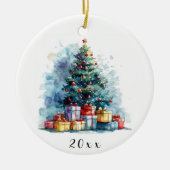 Weihnachtsbaum Keramik Ornament (Vorne)