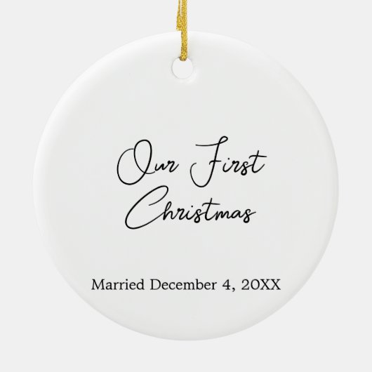 Weihnachtsbaum Keramik Ornament (Hinten)