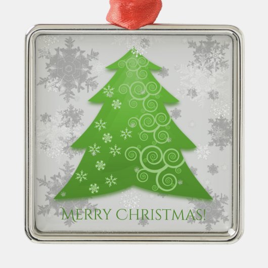 Weihnachtsbaum Keramik Ornament (Vorne)