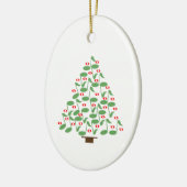 Weihnachtsbaum Keramik Ornament (Links)