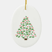 Weihnachtsbaum Keramik Ornament (Vorne)