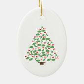Weihnachtsbaum Keramik Ornament (Hinten)