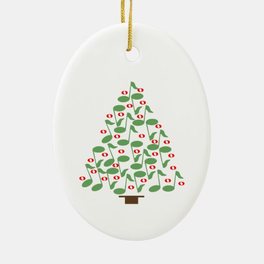 Weihnachtsbaum Keramik Ornament (Hinten)