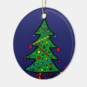 Weihnachtsbaum Keramik Ornament (Links)