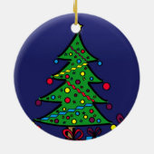 Weihnachtsbaum Keramik Ornament (Hinten)