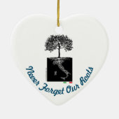 Weihnachtsbaum Keramik Ornament (Hinten)