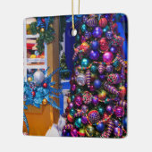 Weihnachtsbaum Keramik Ornament (Links)