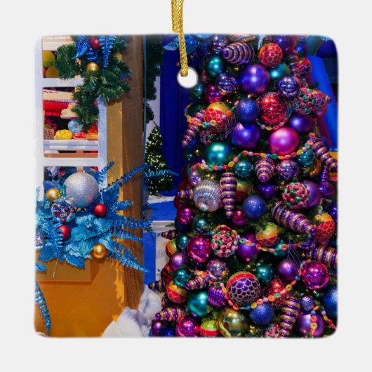 Weihnachtsbaum Keramik Ornament (Vorderseite)
