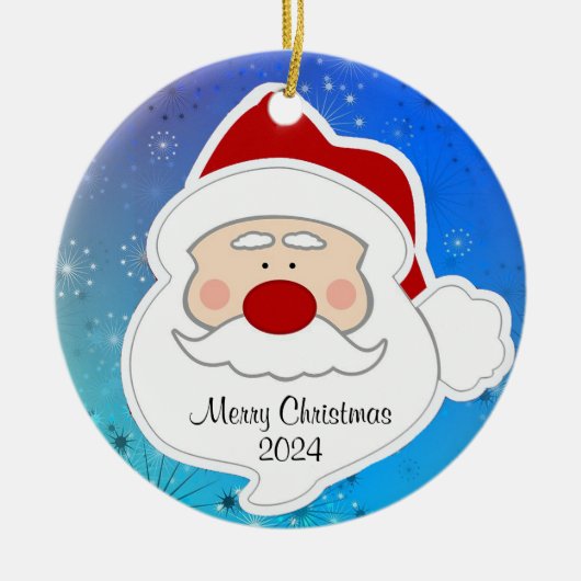 Weihnachtsbaum Keramik Ornament (Vorne)