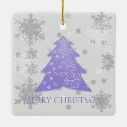 Weihnachtsbaum Keramik Ornament (Rückseite)